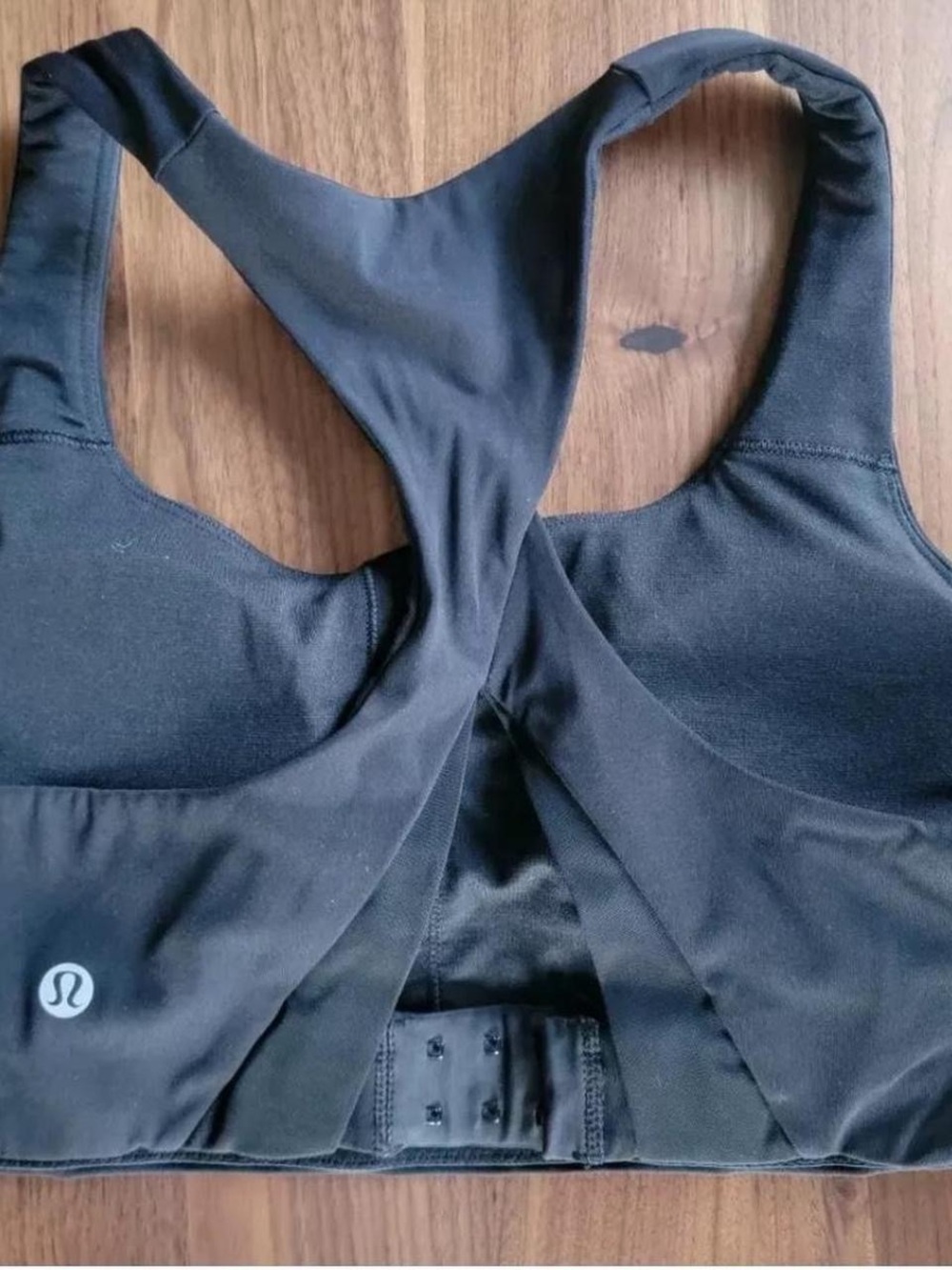 lululemon athletica Black Cross-Back Sports Bra